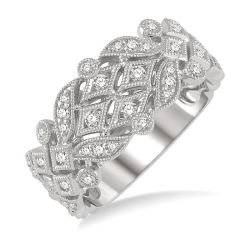 CaLoVel VelArLys 14K White Gold Diamond Ring