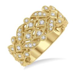 VerOn RaAeIs 14K Yellow Gold Diamond Ring