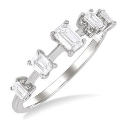CaVioIon 14K White Gold Diamond Ring