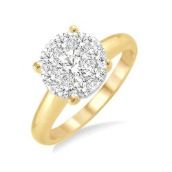 Shine Bright Gilded Mystic White Gold Diamond Ring