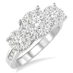 Demeter Wreath Diamond Engagement Ring