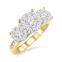 Shine Bright AeCaAe ElZenVio 14K White Gold Diamond Ring