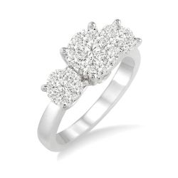 Yama Crown Diamond Engagement Ring