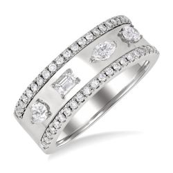 RaArVer 14K White Gold Diamond Ring