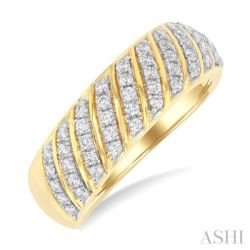 LysLoIs 14K Yellow Gold Diamond Ring