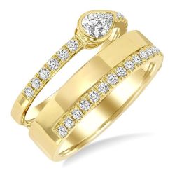 LuxThIs LuxSolLys 14K Yellow Gold Diamond Ring