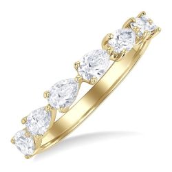 ElVioRa 14K Yellow Gold Diamond Ring