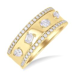 VerVerAe 14K Yellow Gold Diamond Ring