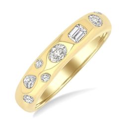 AeXeEl 14K Yellow Gold Diamond Ring