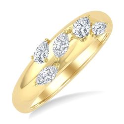 XeLysLin VerRaCa 14K Yellow Gold Diamond Ring