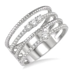Diamond Layered Fashion Ring
