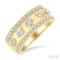 LysCaLin ZenRaEl 14K Yellow Gold Diamond Ring