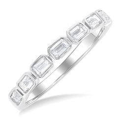 VioSolAr 14K White Gold Diamond Ring