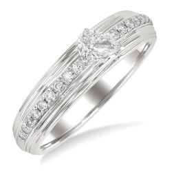 LuxArEl 14K White Gold Diamond Ring