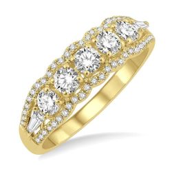 SolLysEl 14K Yellow Gold Diamond Ring