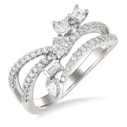 AeVioIon 14K White Gold Diamond Ring