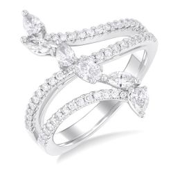 VioLysOra AeXeTh IsVerLux 14K White Gold Diamond Ring