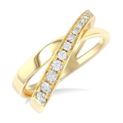 OraLoSol 14K Yellow Gold Diamond Ring
