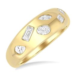 IsElTh 14K Yellow Gold Diamond Ring