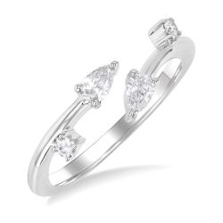 AeAeVio 14K White Gold Diamond Ring