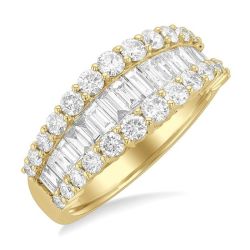 RaZenLo LysSolAe 14K Yellow Gold Diamond Ring