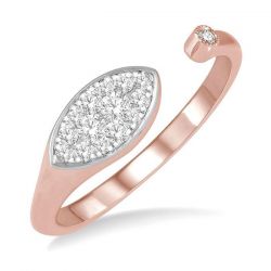 Marquise Shape Shine Bright Diamond Fashion Open Ring