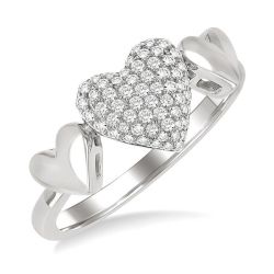 ElLinVio 14K White Gold Diamond Ring