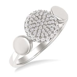 IsOraOn 14K White Gold Diamond Ring