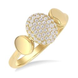 LinLoXe 14K Yellow Gold Diamond Ring