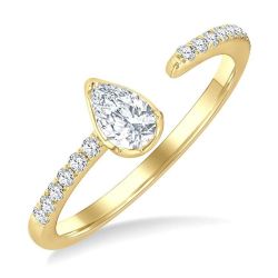 LinOnRa SolLysXe 14K Yellow Gold Diamond Ring