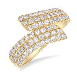 LinXeVio 14K Yellow Gold Diamond Ring