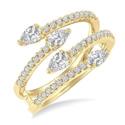 LysCaLo 14K Yellow Gold Diamond Ring