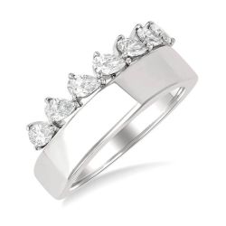 LuxOraEl 14K White Gold Diamond Ring