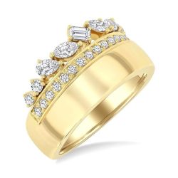 OraIsOn IonAeLin 14K Yellow Gold Diamond Ring
