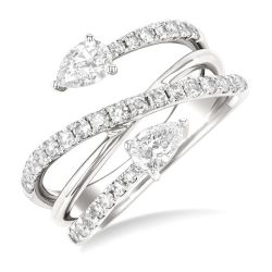 LysIonZen LinOnIs 14K White Gold Diamond Ring