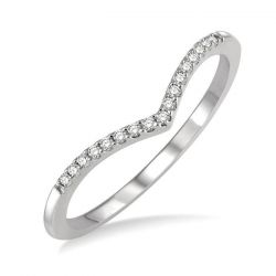 Chevron Petite Diamond Ring
