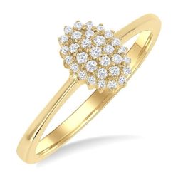 IsAeAe VerCaVio 14K Yellow Gold Diamond Ring