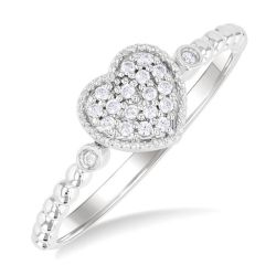 SolCaLo LoZenCa 14K White Gold Diamond Ring