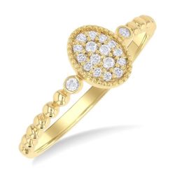 IsAeOn VioOnCa 14K Yellow Gold Diamond Ring