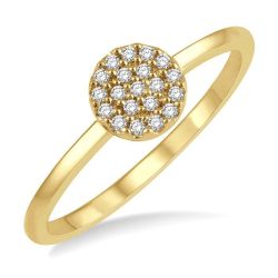 LysVioLin ThLin 14K Yellow Gold Diamond Ring