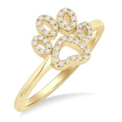 ThSolLux 14K Yellow Gold Diamond Ring