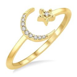LuxVioIs 14K Yellow Gold Diamond Ring