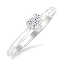 VioElAe VioElOn 14K White Gold Diamond Ring