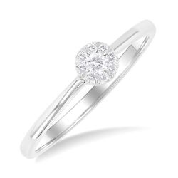 OnThOra OraElCa AeCaLys 14K White Gold Diamond Ring