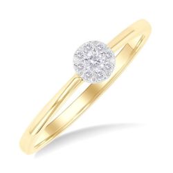 RaLysLin 14K Yellow Gold Diamond Ring