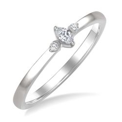 VioAeCa IonRaXe 14K White Gold Diamond Ring