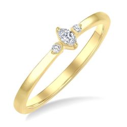IsLuxIon 14K Yellow Gold Diamond Ring