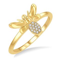 Bumble Bee Petite Diamond Fashion Ring