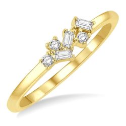 AeArSol ThVioLin 14K Yellow Gold Diamond Ring