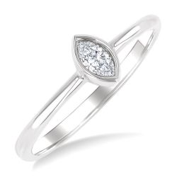 XeLoIon 14K White Gold Diamond Ring
